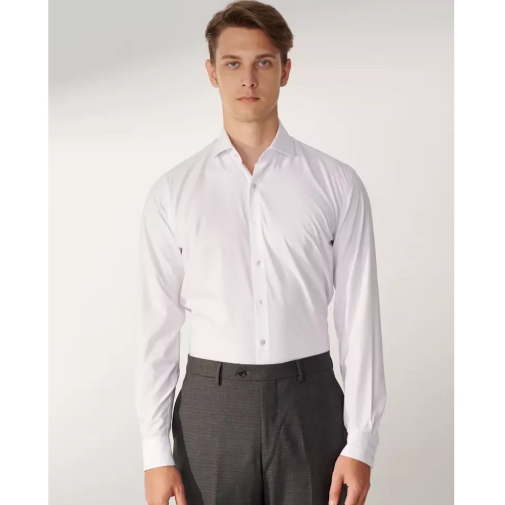 NWT SST&C Men's Slim Fit Button Down Dress Shirt - 17.5